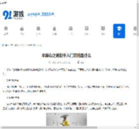 羊蹄山之魂新手入门攻略是什么-羊蹄山之魂新手入门攻略有哪些 - 91手游网